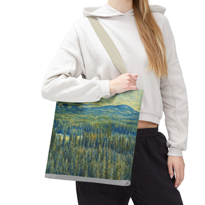 Nature-Inspired Tote Bag, Eco-Friendly Carryall, Bohemian Style Purse, Art Tote, Great Gift for Nature Lovers, Shopping Bag, Travel [...] - TRV