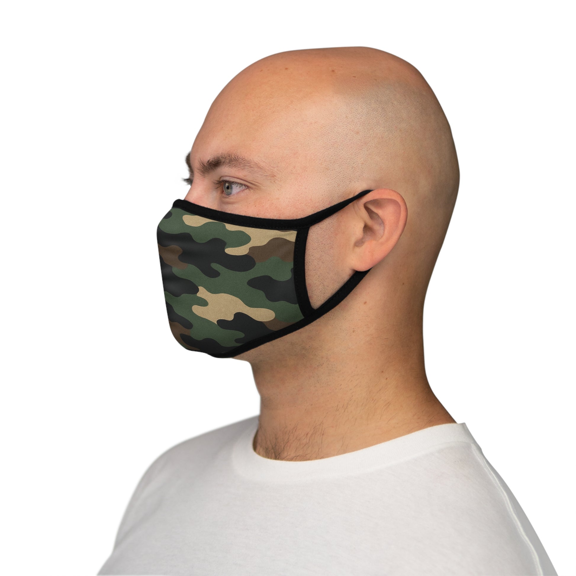 Camouflage Fitted Face Mask | Stylish Reusable Mask for Outdoor Activities, Fashionable Protection for Everyday Use, Gifts for Him - TRV