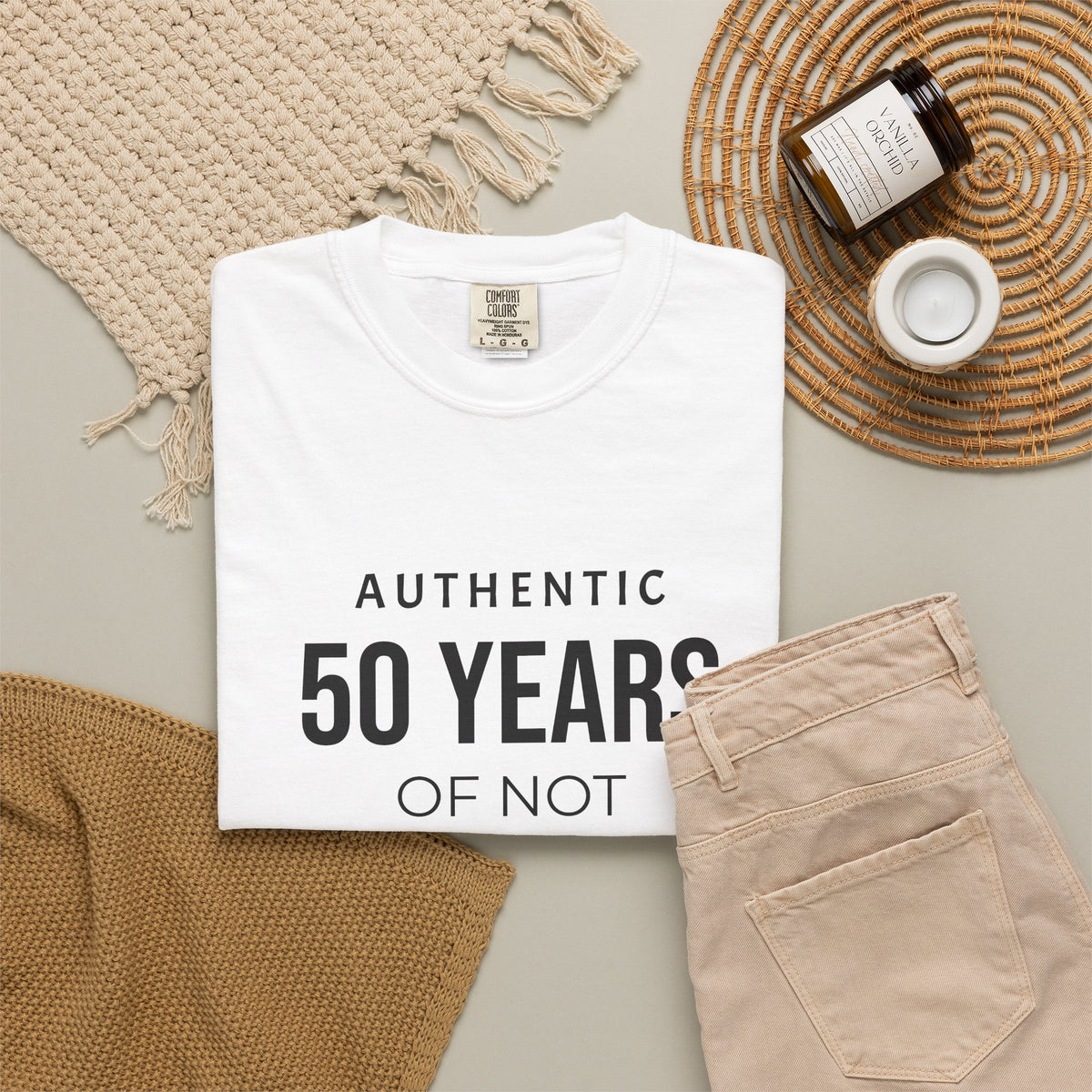 Custom garment-dyed T-shirt by Printify, featuring a soft fabric and vibrant color, perfect for personalized designs.