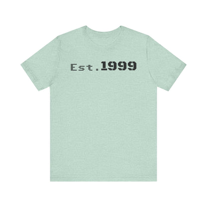 Established 1999 Unisex Tee | Vintage Birth Year Shirt, Casual Birthday Gift, Personalized Family Reunion Apparel, Retro Style [...] - TRV