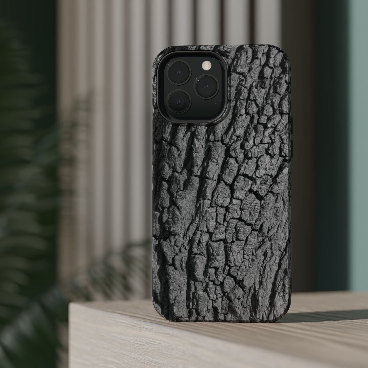 Bark Texture Magnetic Impact Phone Case