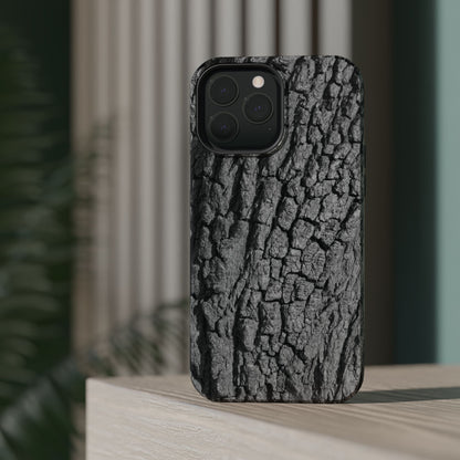 Bark Texture Magnetic Impact Phone Case