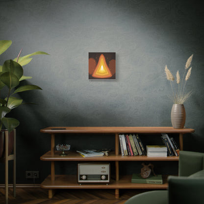 Concentric Fire Furnace Cross-Section Matte Canvas