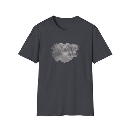 Serene Nature Landscape T-Shirt - Comfortable Unisex Tee, Outdoor Adventures, Nature Lover Gift, Casual Wear, Stylish Spring Top - TRV