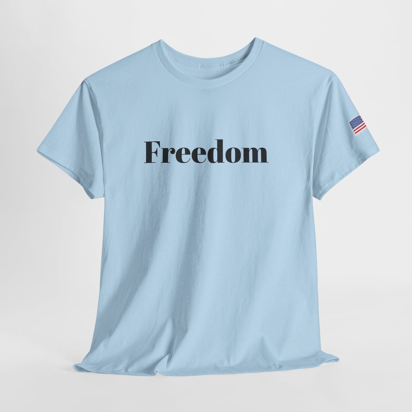 Freedom script tee | T-Shirt, American flag sleeve - TRV