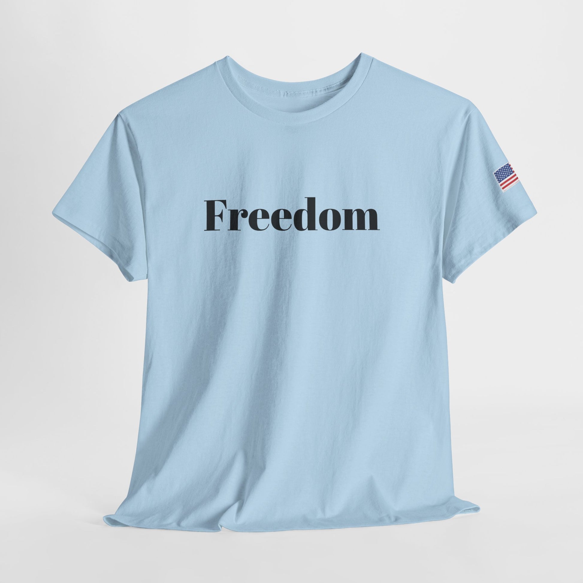 Freedom script tee | T-Shirt, American flag sleeve - TRV