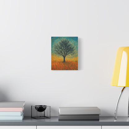 Artistic Tree Canvas Wall Art, Matte Stretched Canvas, Natural Decor for Home, Office, Gift for Nature Lovers, Bohemian Wall Decor