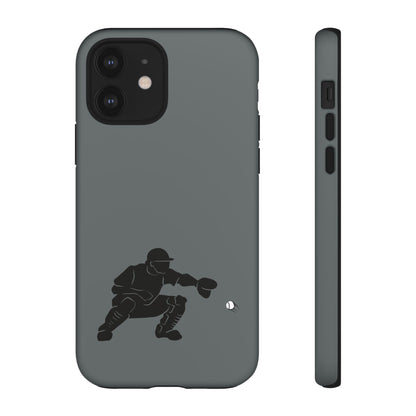 Printify baseball catcher phone case showing a durable protective cover with baseball catcher design on a smartphone.