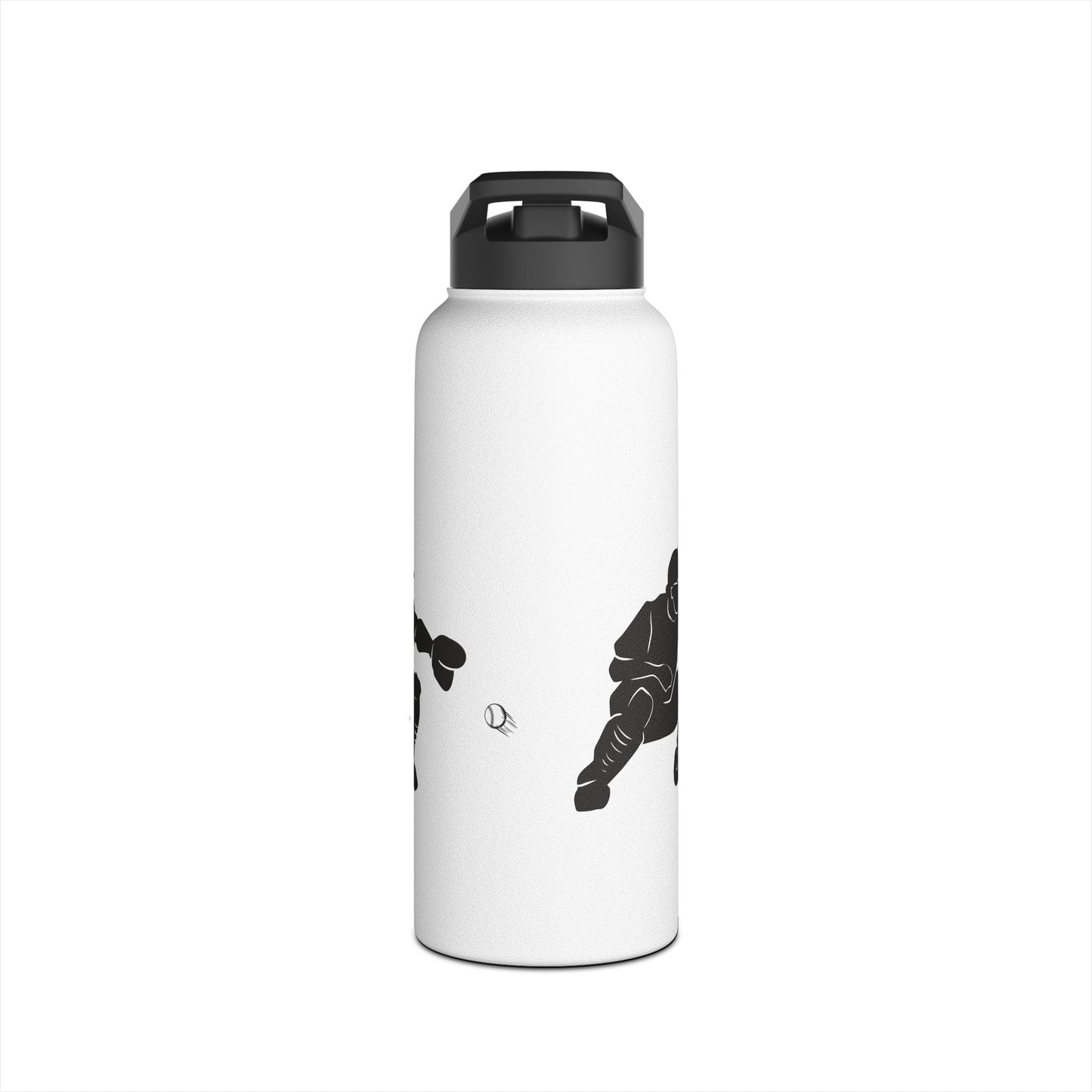 Soccer Player Stainless Steel Water Bottle — Sports Bottle for Athletes & Fans