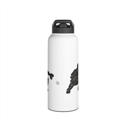Soccer Player Stainless Steel Water Bottle — Sports Bottle for Athletes & Fans