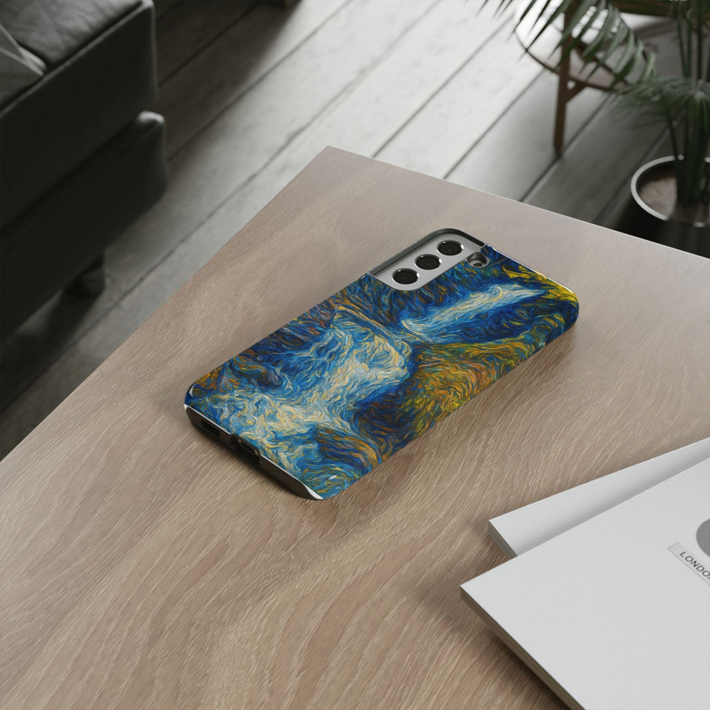 Artistic Phone Case - Waterfall Design, Unique Gift, Phone Accessory, Nature Lover, Original Artwork - TRV