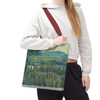 Nature-Inspired Tote Bag, Eco-Friendly Carryall, Bohemian Style Purse, Art Tote, Great Gift for Nature Lovers, Shopping Bag, Travel [...] - TRV