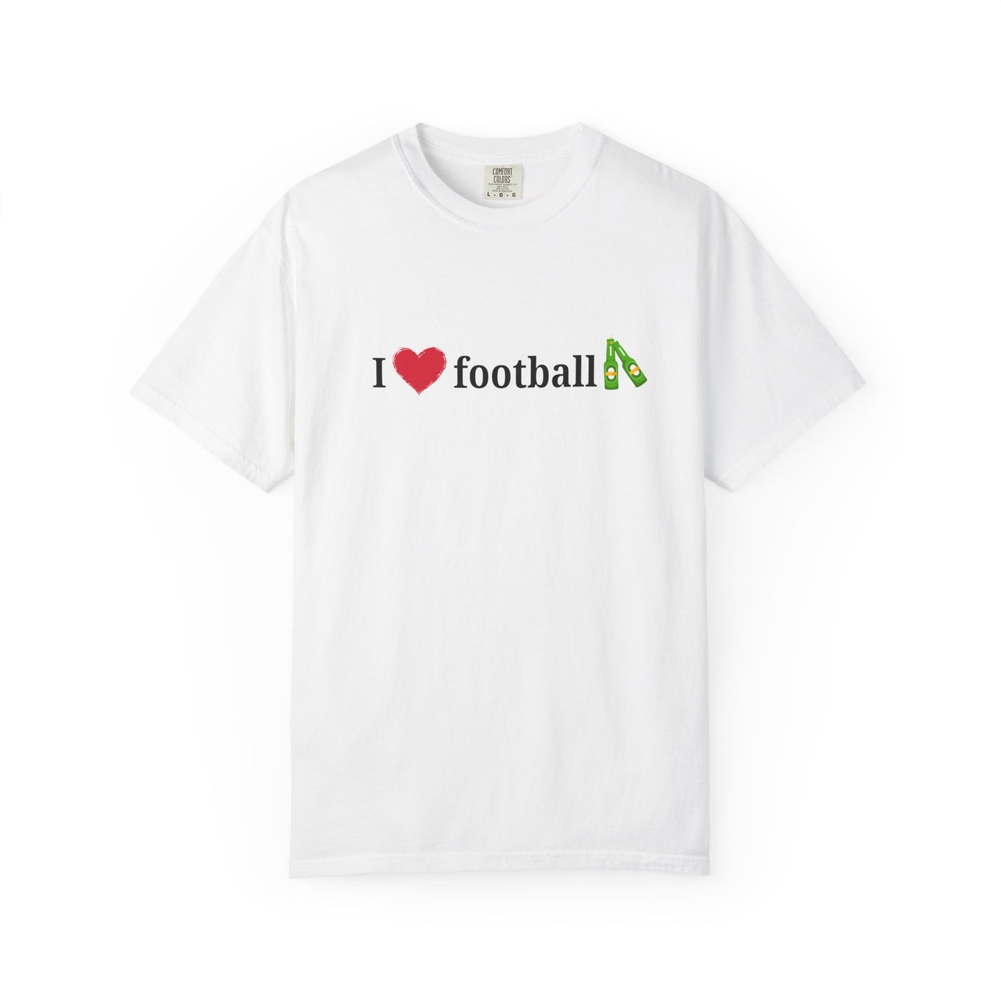 Unisex Football Love Tee - Casual Cotton T-Shirt, Gift for Sports Fans, Comfortable Daily Wear, Perfect for Game Days, Fun Summer Outfits - TRV