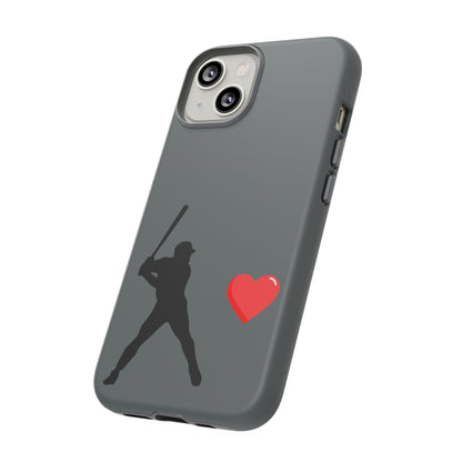 Printify Baseball Love phone case showcasing sports-themed design, durable protective cover for sports lovers.