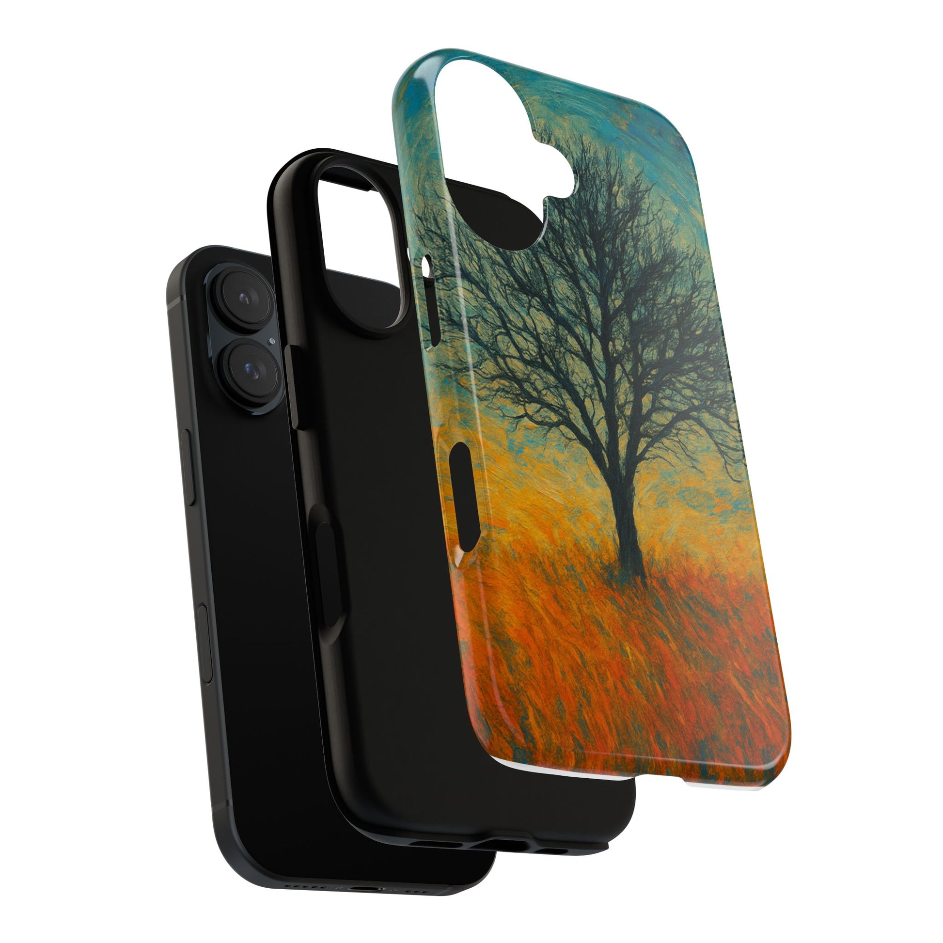 Artistic Phone Case with Tree Design, Nature Lover Gift, Unique Phone Cover, Holiday Present, Eco-friendly Tech Accessories - TRV