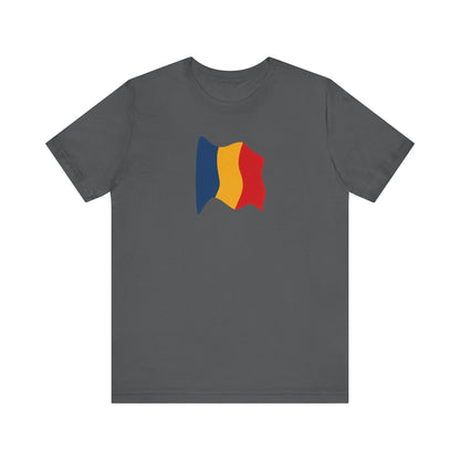 Romanian Flag Unisex Short Sleeve Tee, Casual Shirt, Travel T-Shirt, Gift for Romanians, Summer Outfit, Everyday Wear
