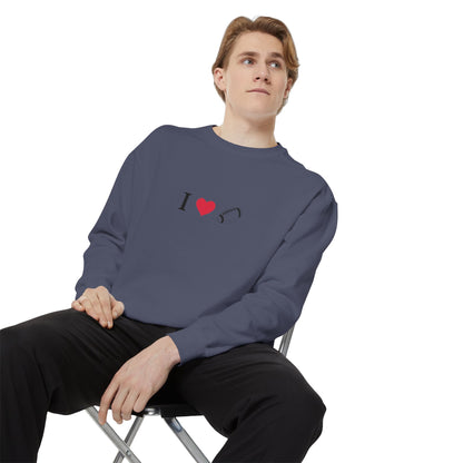 Unisex Sweatshirt, I love Football, Cozy, Perfect for Everyday Wear, Gift Idea for Friends, Couples, and Special Occasions - TRV