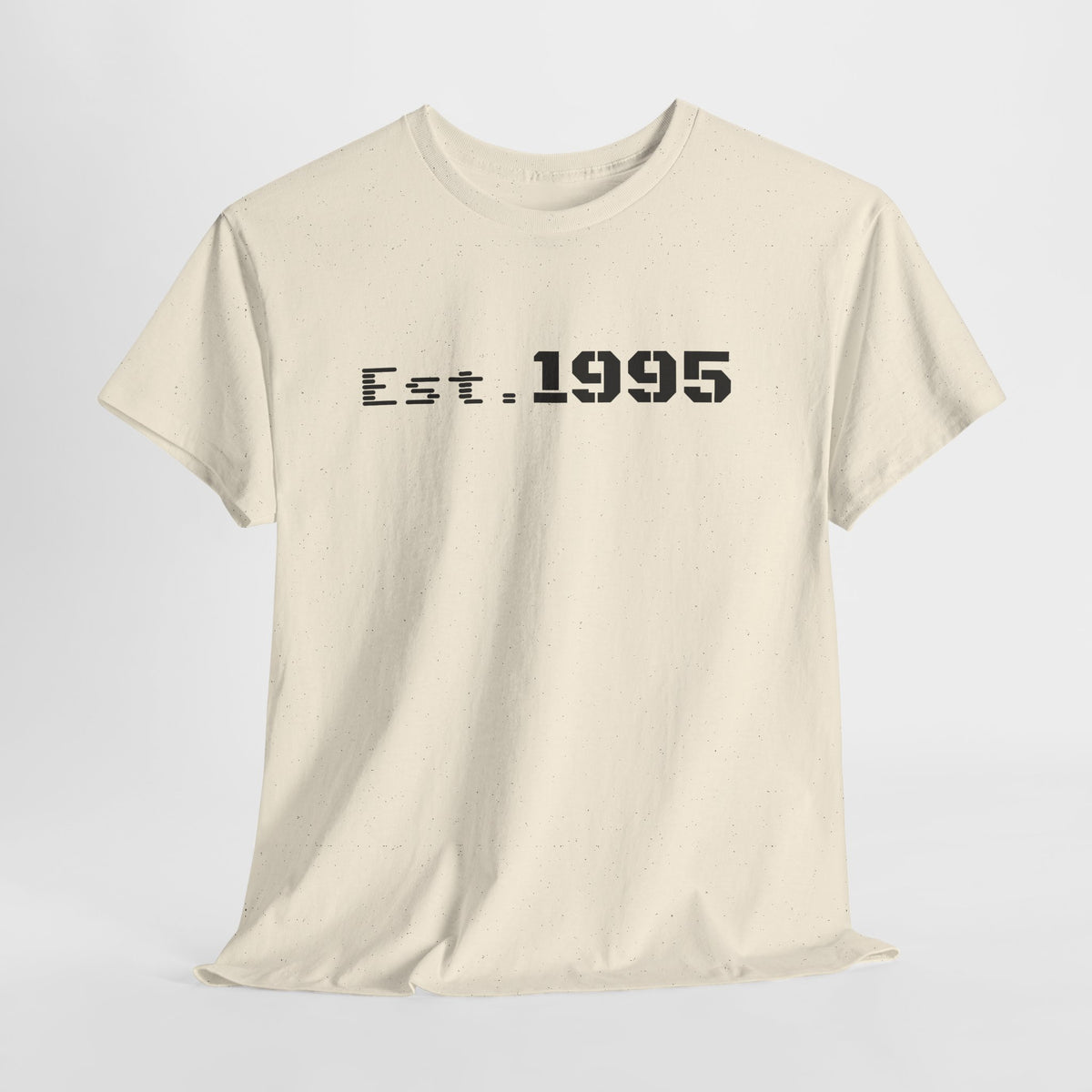 Vintage minimalist Est. 1995 T-shirt by Printify featuring a simple birthday design on a casual unisex tee.