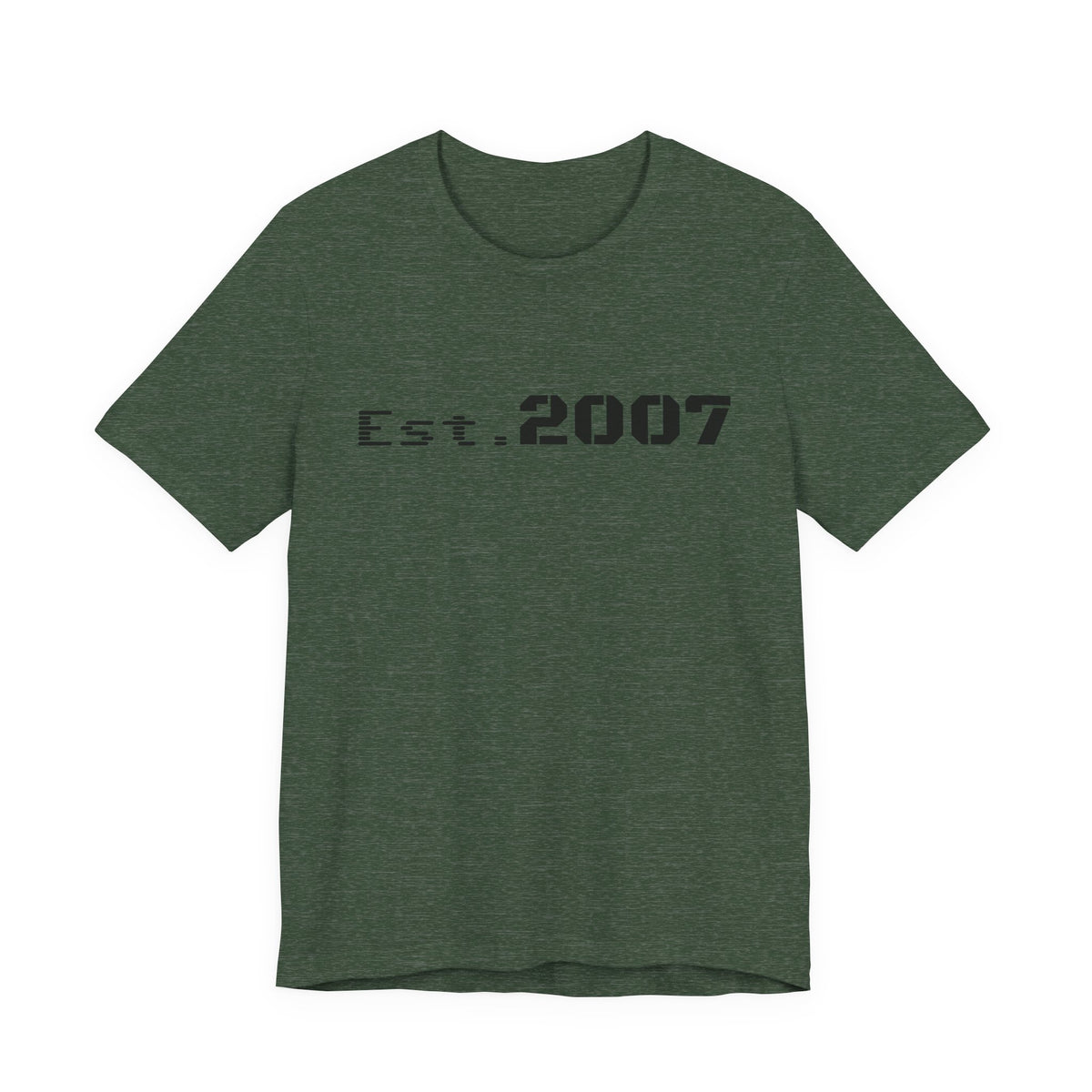 Printify vintage Est. 2007 T-shirt featuring a classic design with the established year printed on a casual cotton tee.