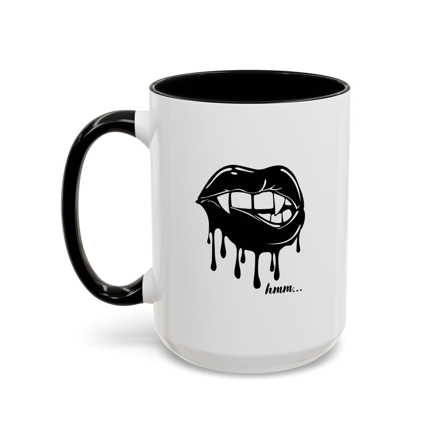 Vampire Lip Accent Coffee Mug - 11oz & 15oz - Unique Halloween Gift