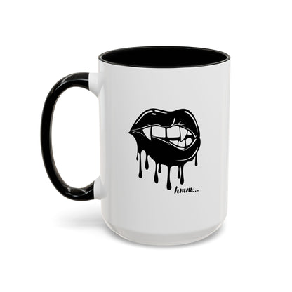 Vampire Lip Accent Coffee Mug - 11oz & 15oz - Unique Halloween Gift