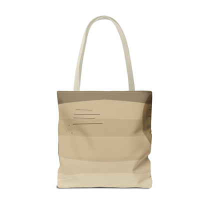 Abstract Neutral Waves Tote Bag | Geometric Circle Pattern
