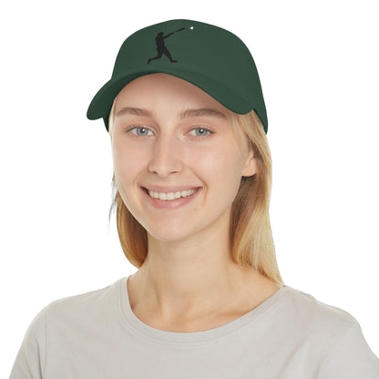 Silhouette Batter baseball cap by Printify featuring a classic hat design with a batter silhouette graphic on the front.