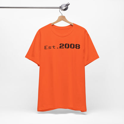 Est. 2008 Unisex Tee, Cool Vintage T-Shirt, Casual Gift, Birthday Apparel, Nostalgic Fashion
