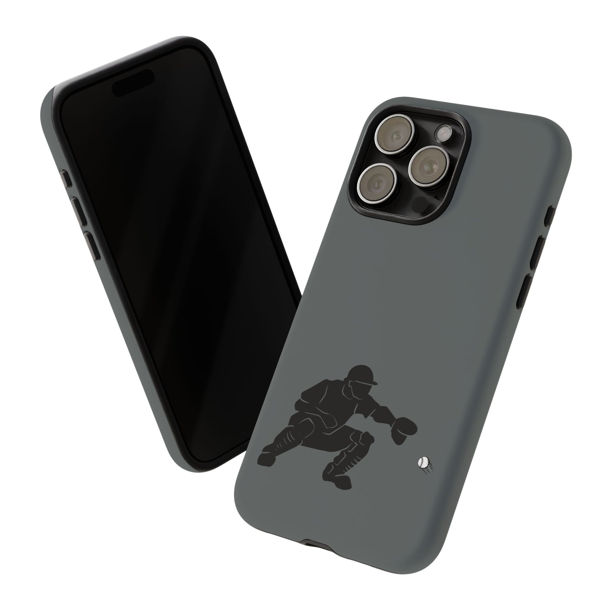 Printify baseball catcher phone case, tough protective cover with catcher design, fits smartphone for durable, stylish protection.