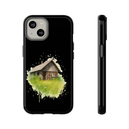 Rustic Farmhouse Phone Case, Cute Cottage Design, Tough Cases for Nature Lovers, Eco-Friendly Gift, Customizable Tech Accessories - TRV