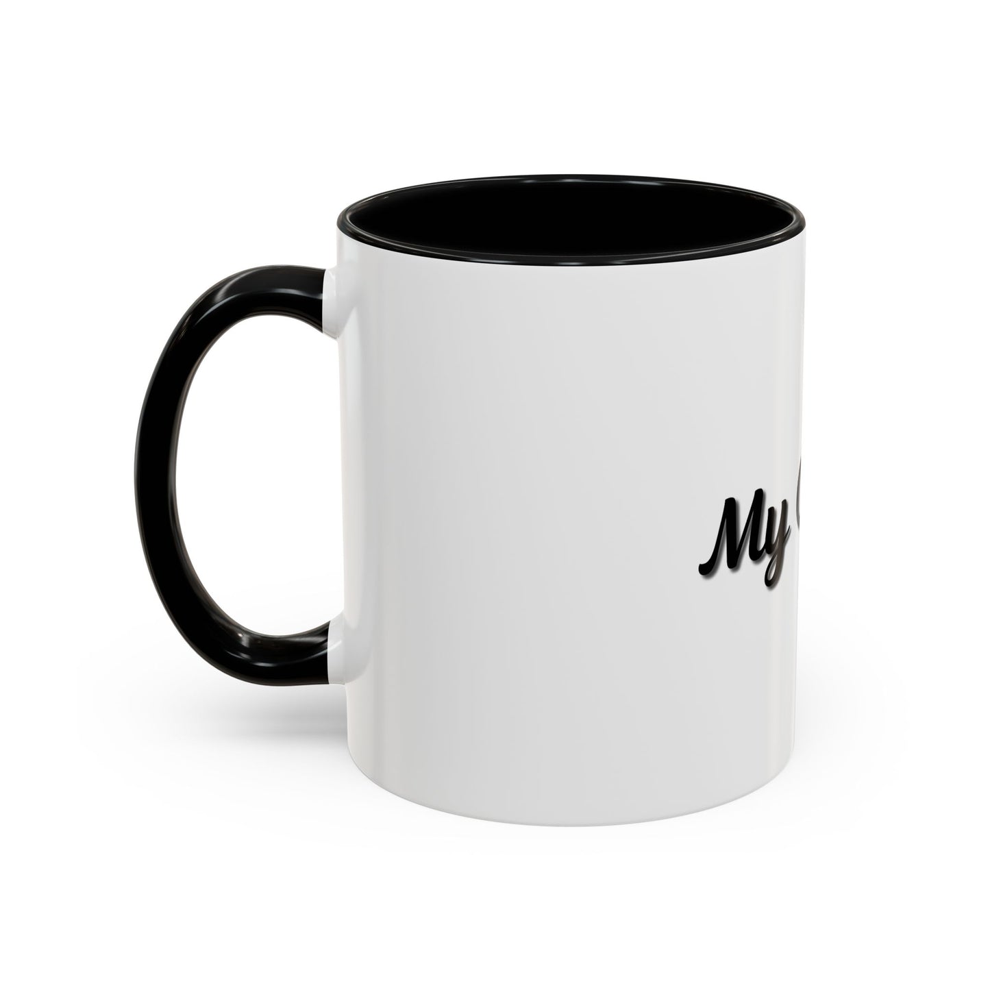 Personalized My Coffee Accent Mug - 11oz & 15oz Coffee Cups for Coffee Lovers - TRV