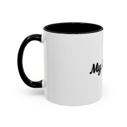 Personalized My Coffee Accent Mug - 11oz & 15oz Coffee Cups for Coffee Lovers - TRV