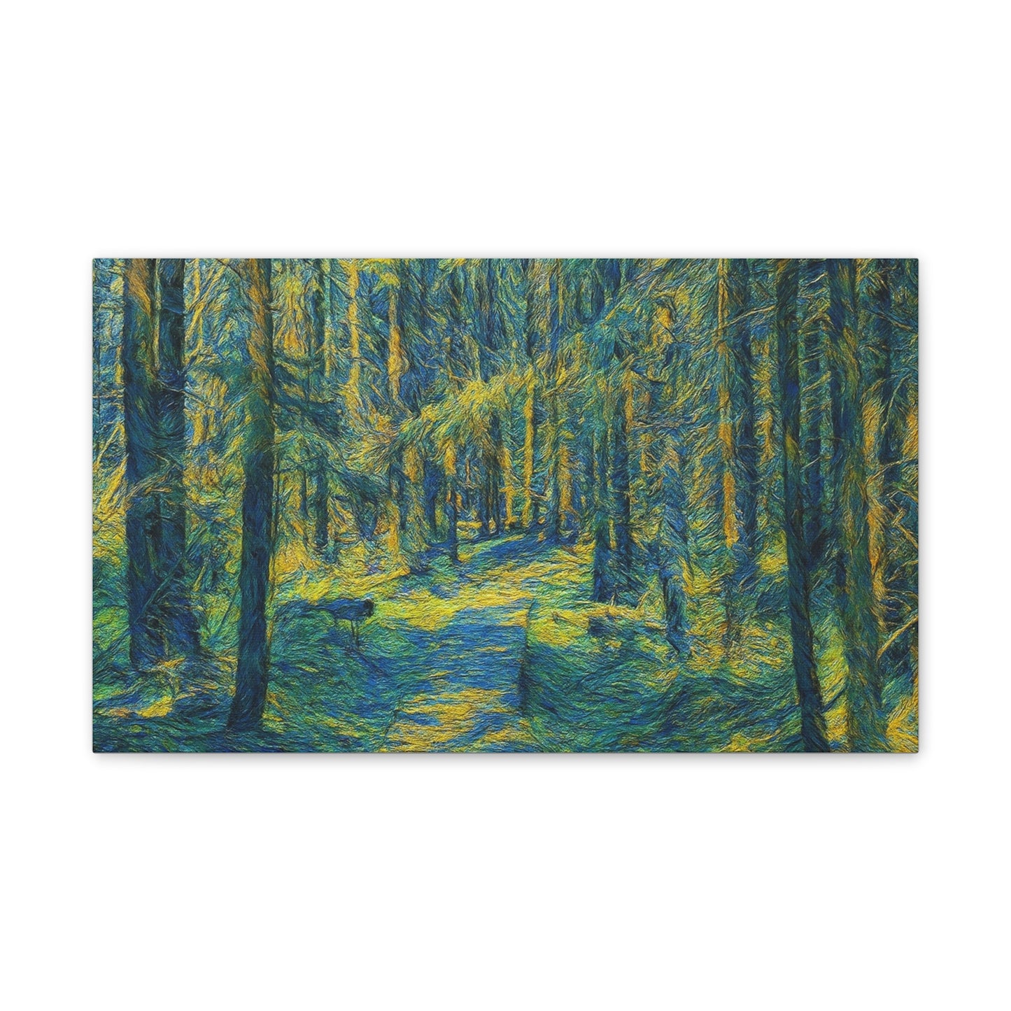Canvas Art Print, Forest Path Painting, Nature Decor, Wall Art, Gift for Nature Lovers, Home Decor Inspiration - TRV