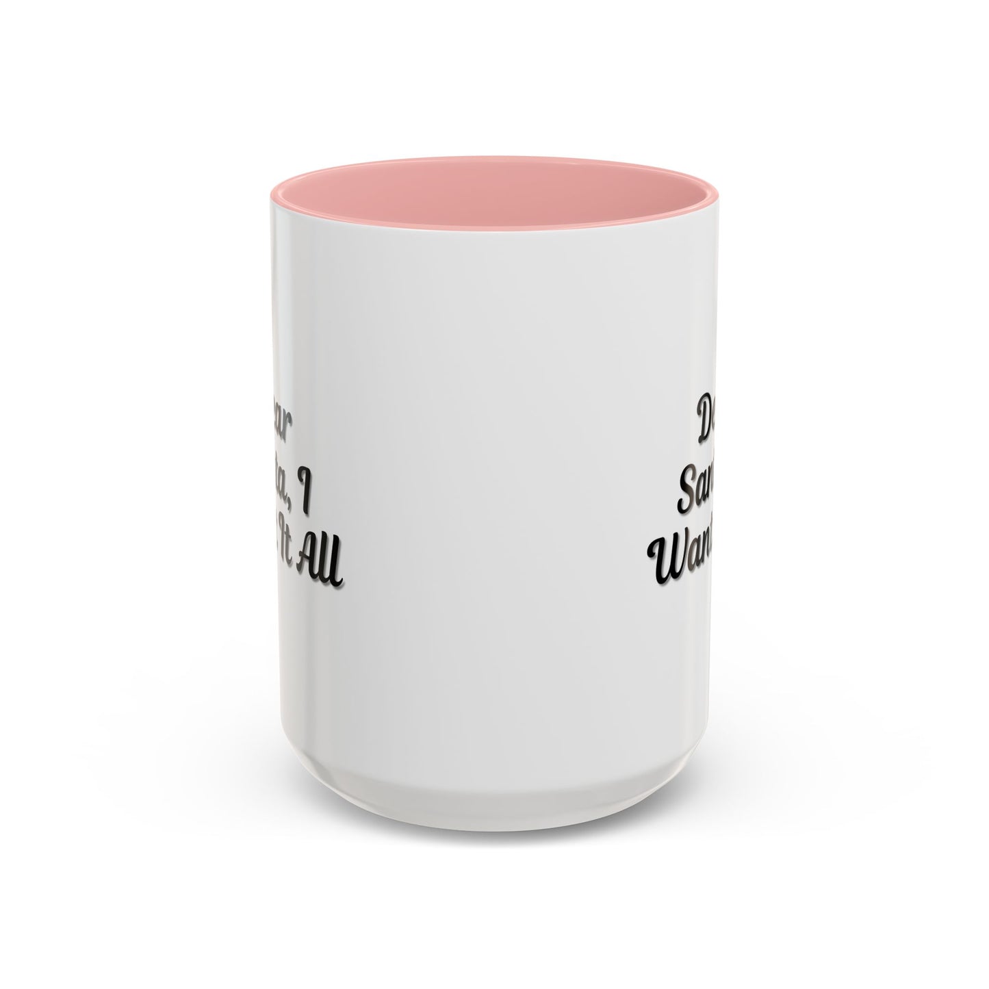 Dear Santa Accent Coffee Mug - Fun Holiday Mug for Christmas Enthusiasts