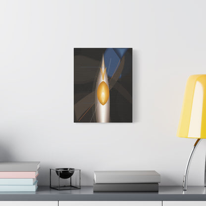 Abstract Geometric Flame Canvas | Matte Stretched Canvas 1.25"