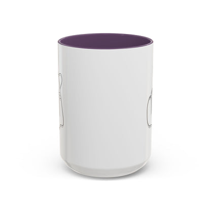 Minimal Korean finger heart accent mug by Printify, 11oz or 15oz, featuring simple design and ceramic material.