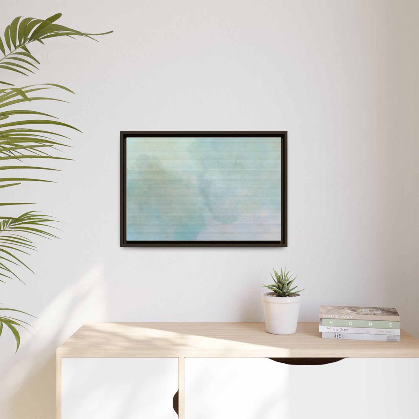 Soft Abstract Pastel Watercolor Matte Canvas