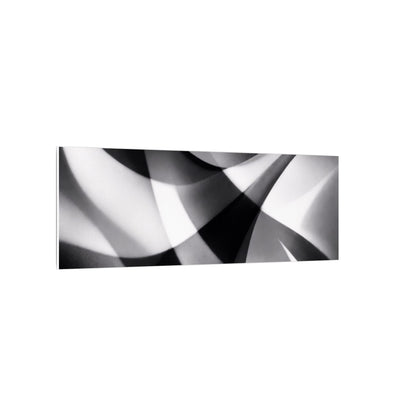 Abstract Black and White Swirl Matte Canvas