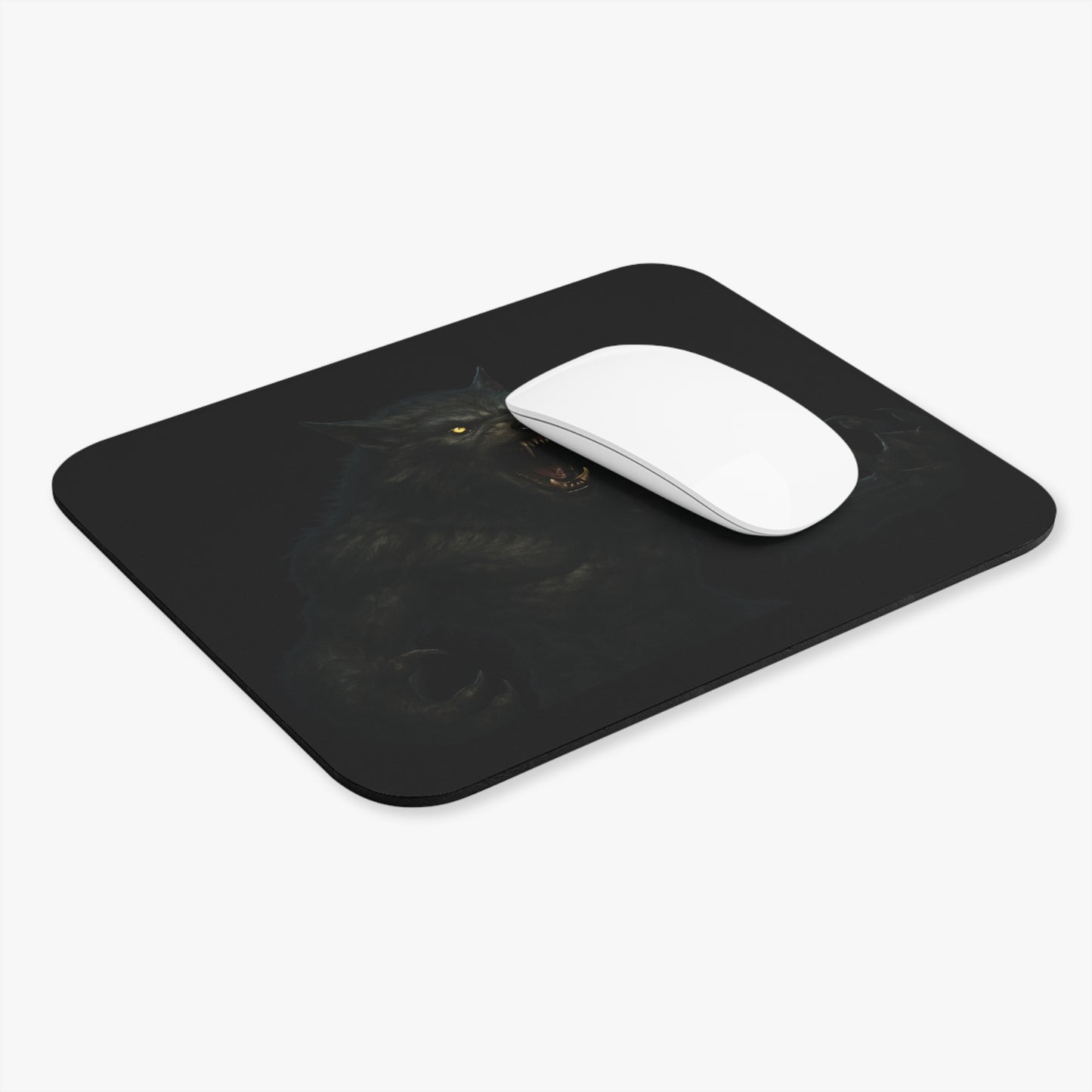 Werewolf Art Mouse Pad — Dark Gothic Horror Desk Mat