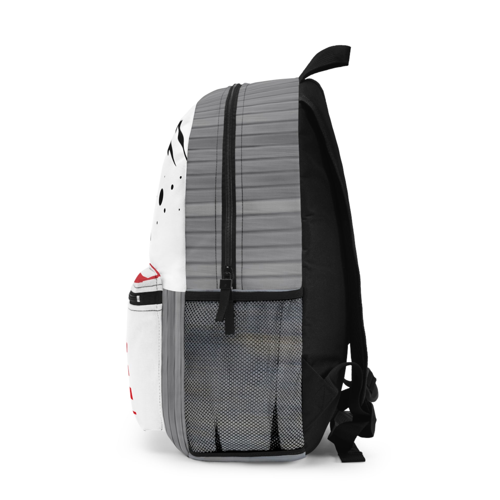 USA flag backpack with patriotic design, featuring stars and stripes, ideal for school, travel, and space fans.