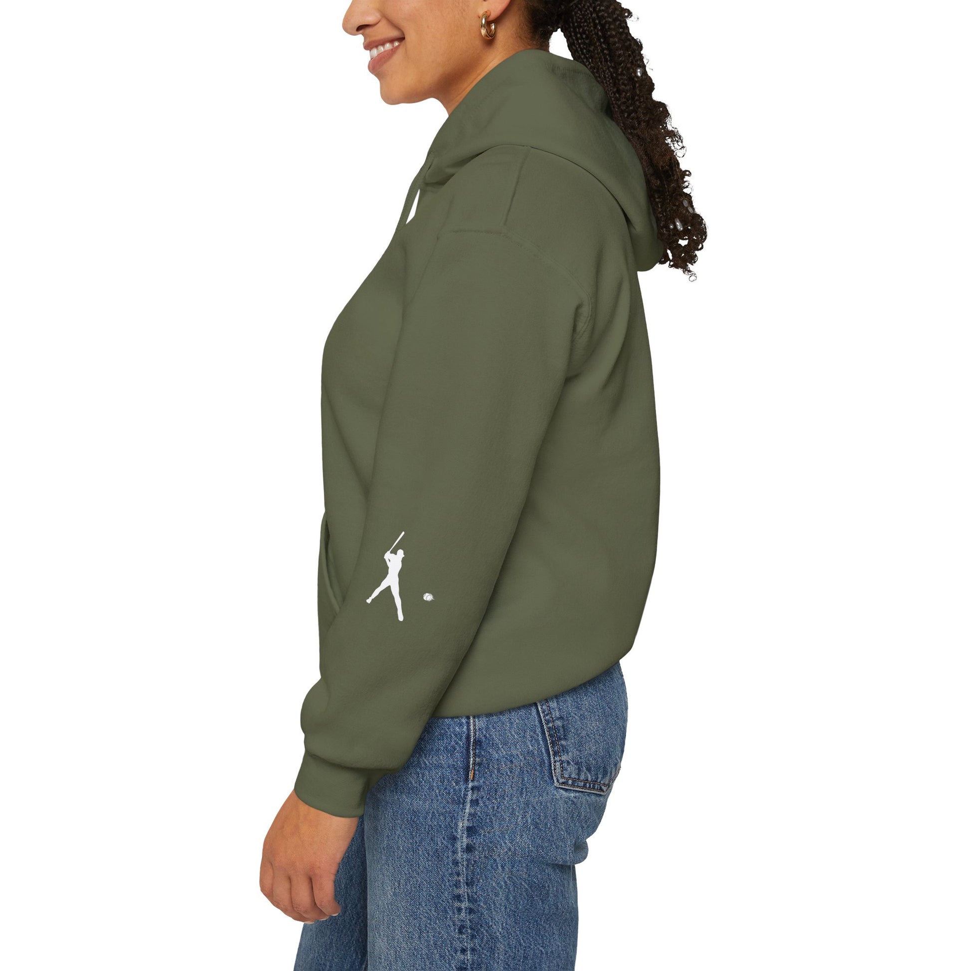 Sporty Unisex Baseball Hooded Sweatshirt, Casual Hoodie for Athletes, Perfect for Gifts, Comfy Streetwear, Ideal for Sports Events, Personal Use - TRV