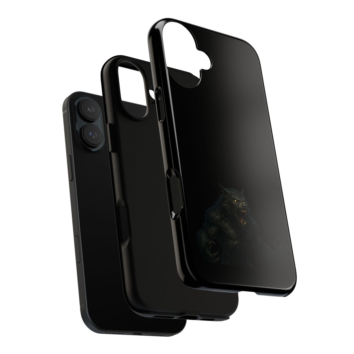 Werewolf Phone Case, dark monster graphic tough protective case - view 174