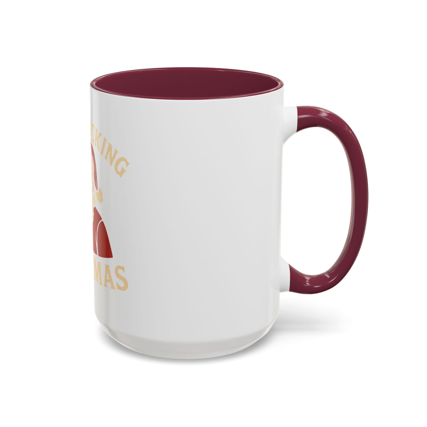 Merry Fucking Christmas Mug — Funny Santa Middle Finger Coffee Cup (11oz & 15oz)