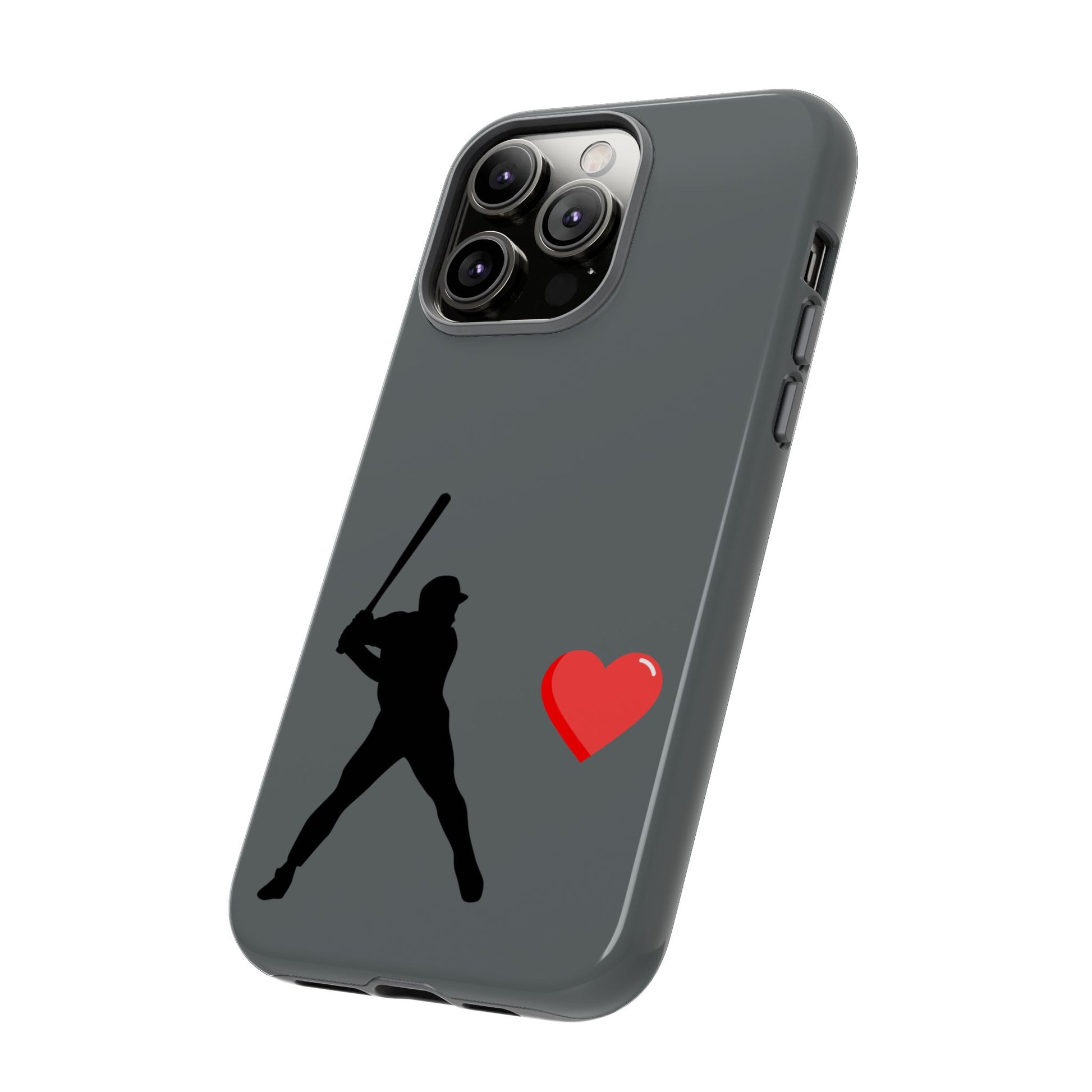 Printify baseball love phone case featuring sports-themed design, durable protective cover for sports fans and Father's Day gift.