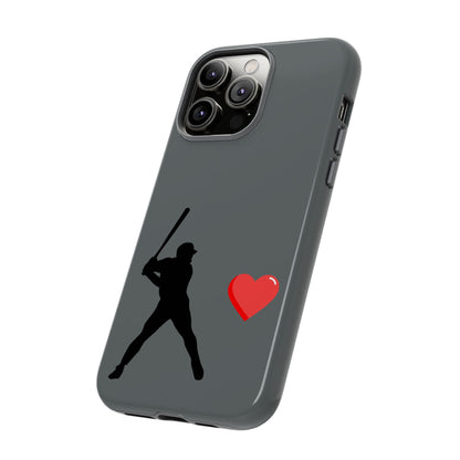 Printify baseball love phone case featuring sports-themed design, durable protective cover for sports fans and Father's Day gift.