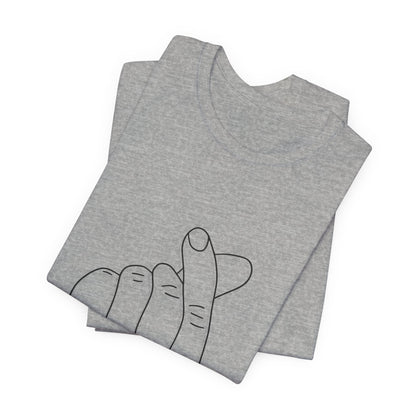 Minimalist Hand Sign Unisex Tee | Casual Everyday Wear | Perfect for Gift Givers