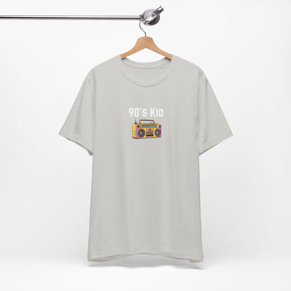 Retro Boombox Tee — 90s Kid Graphic T-Shirt