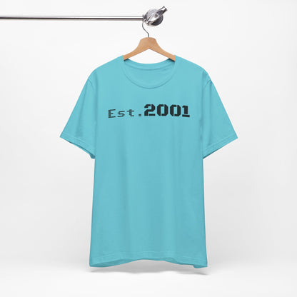 Est. 2001 Unisex Tee - Timeless Casual Wear, Birthday Gift, Nostalgic Fashion, Everyday Comfort, Trendy Streetwear