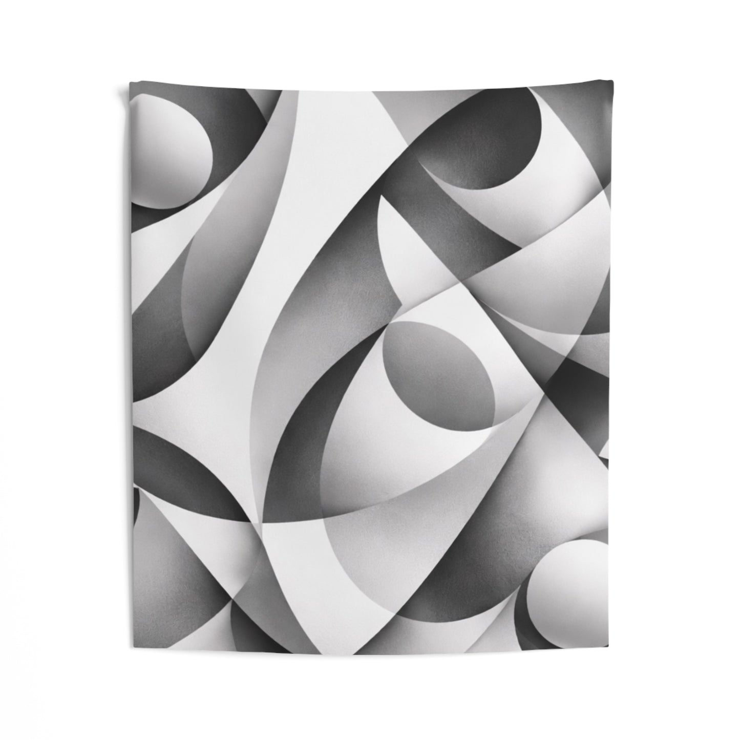 Abstract Monochrome Tapestry — Modern Geometric Wall Art