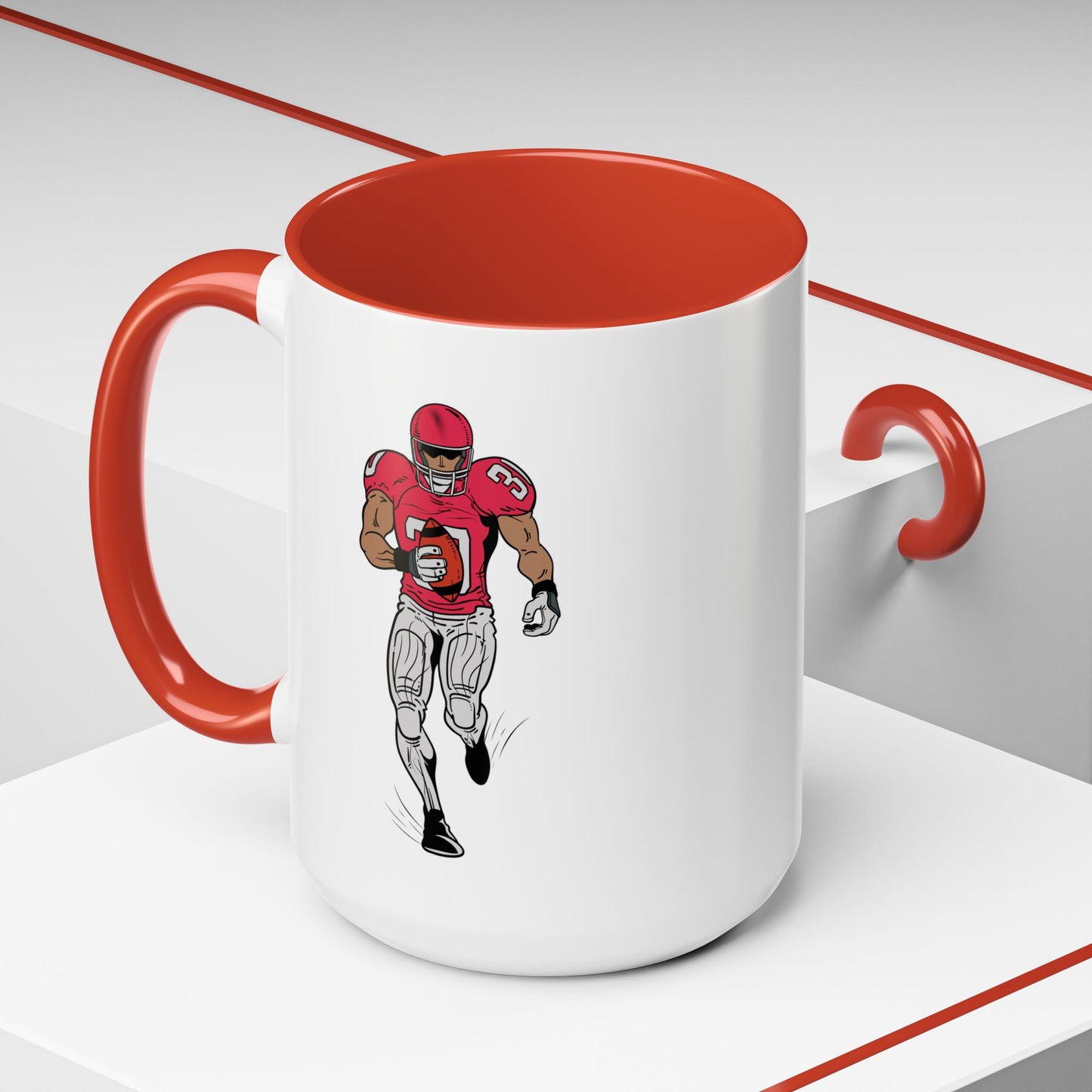 Football Player Coffee Mug, Sports Fan Gift, Motivational Coffee Cup, Game Day Mug, Unique Sports Merchandise